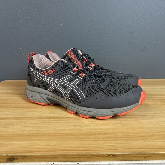 Asics Gel-Venture 8 Trail Running Shoes Women Size 10 D Wide Gray Sneakers - Picture 1 of 8